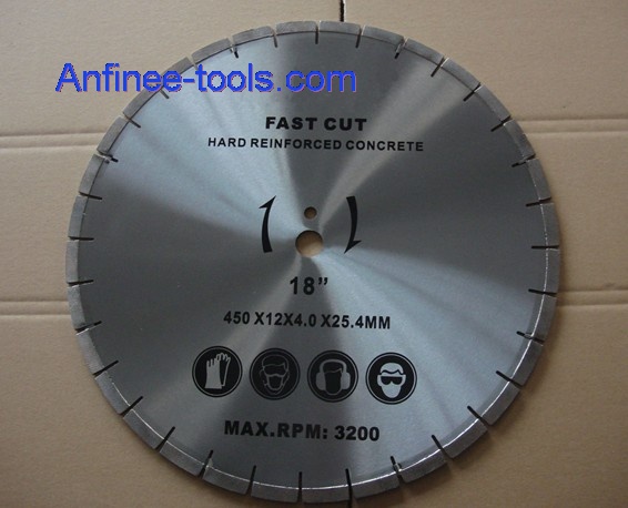 faster cutting saw blade for concrete